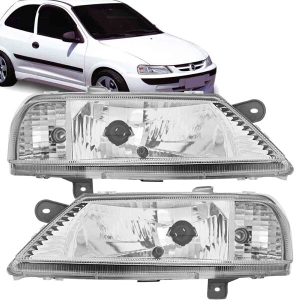 Par Farol Celta 1999 2000 2001 2002 2003 2004 05 06 Cromado Direito E Esquerdo