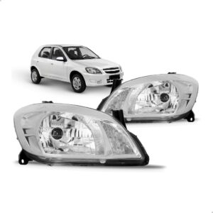 Par Farol Celta 2007 2008 2009 2010 2011 2012 Cromado Prisma Direito E Esquerdo