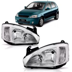 Par Farol Corsa Montana 2002 2003 2004 2005 2006 07 Cromado