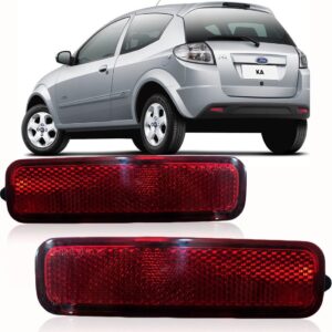 Par Refletor Sinaleira Parachoque Ford Ka 2011 2012 2013 Vermelho