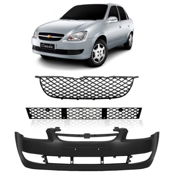 Kit Parachoque Classic 2011 2012 + Grade Superior E Inferior