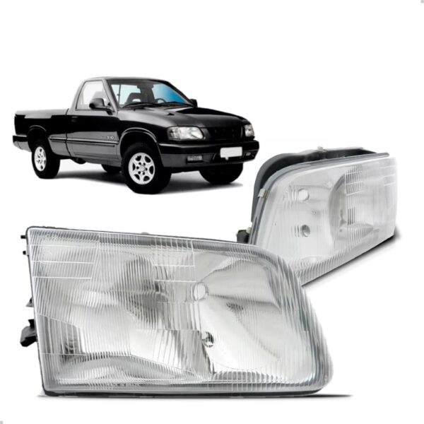 Par Farol S10 Blazer 95 96 97 98 99 2000 Acrilico Duplo Direito/esquerdo