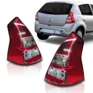 Par Sinaleira Sandero 2012 2013 2014 Bicolor Friso Cromo