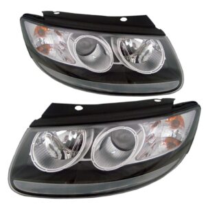 Par Farol Santa Fe 2007 2008 2009 2010 Mascara Negra Direito E Esquerdo