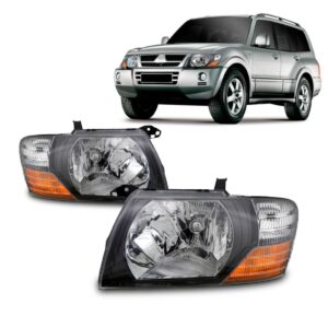 Par Farol Para Pajero Full 2000 2001 2002 2003 2004 Negro Direito E Esquerdo