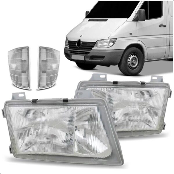 Farol Sprinter 1995 96 97 1998 Par Completo C/jogo De Piscas Direito E Esquerdo
