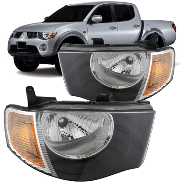 Par Farol L200 Triton 2008 2009 10 2011 2012 Sinaleira Ambar Direito/passageiro