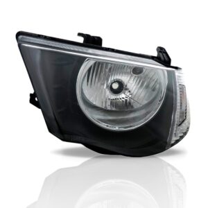 Par Farol L200 Triton 08 09 10 11 2012 Mascara Negra Cristal Direito E Esquerdo