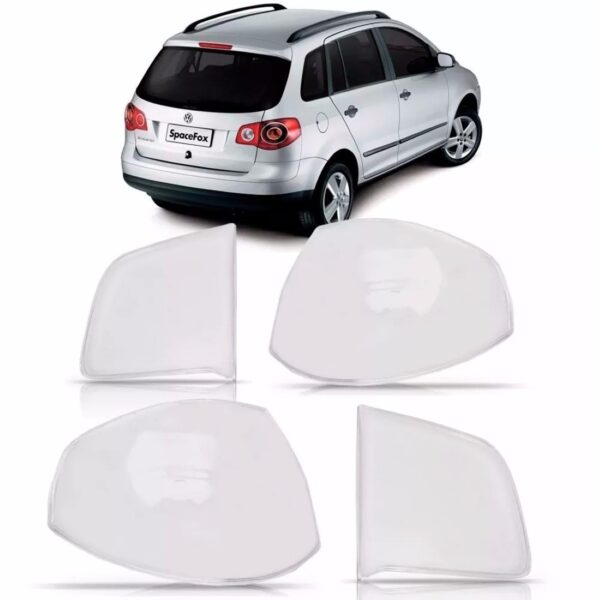 Kit C/4 Lente Lanterna Traseira Spacefox 2006 2007 2008 2009 Branco