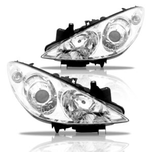 Par Farol Para Peugeot 307 2007 2008 2009 2010 2011 2012 Direito E Esquerdo