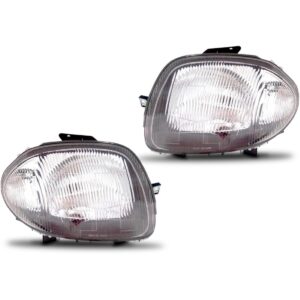 Par Farol Clio 2000 2001 2002 Foco Simples Renault Direito E Esquerdo