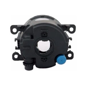 Kit Parachoque C3 08 A 12 C/ Friso Cromado E Par Farol Milha Preto