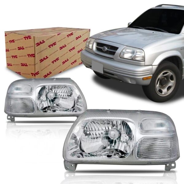 Par Farol Grand Vitara 1998 1999 2000 2001 Tracker Direito E Esquerdo