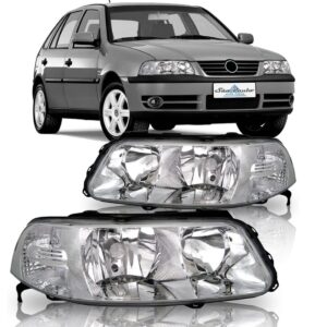 Par Farol Gol G3 Parati Saveiro 00 01 02 03 04 05 Cromado Direito E Esquerdo