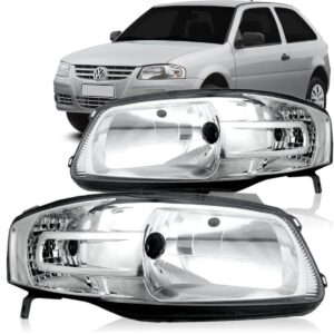 Par Farol Gol G4 Parati Saveiro 03 04 05 06 07 08 09 Cromado Direito E Esquerdo