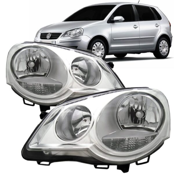 Par Farol Polo 2007 2008 2009 2010 2011 2012 Cromado Direito E Esquerdo