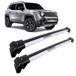 Travessa Teto Jeep Renegade Prata Aluminio 2015 2016 2017 Prata