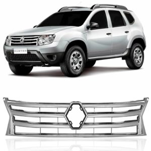 Tela Frontal Radiador Duster 2012 2013 2014 Cromada