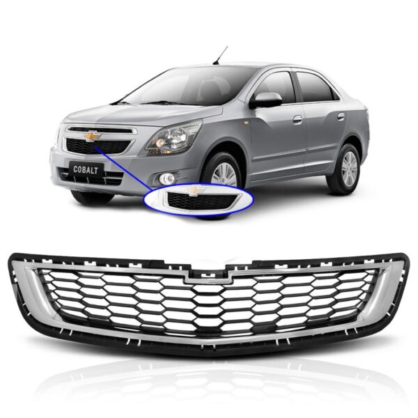 Grade Inferior Parachoque Cobalt 2012 13 14 2015 Retrovex Preta