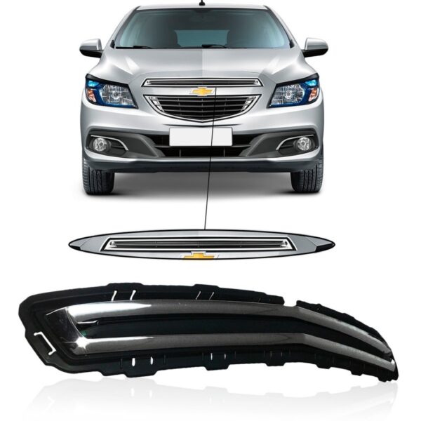 Grade  Radiador Para Onix Superior Friso Cromado