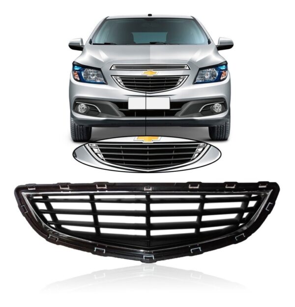 Grade Do Parachoque Onix Prisma Ltz 2017 A 2020 Friso Crom