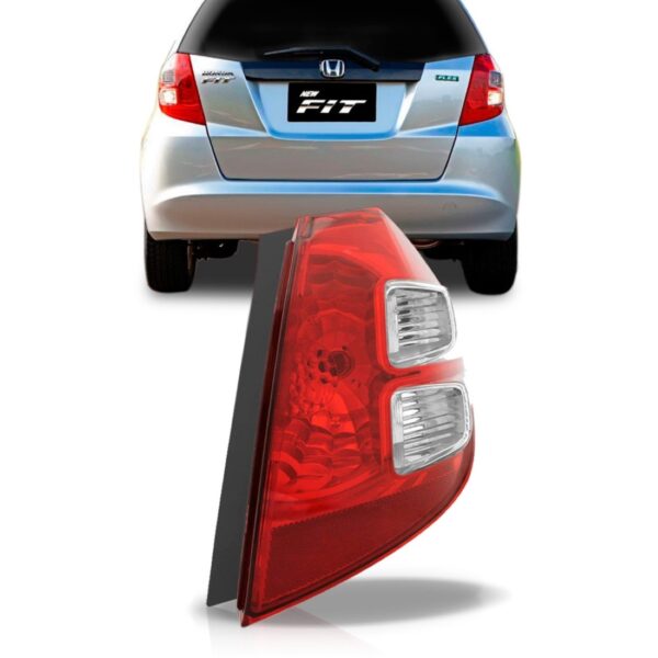 Lanterna Traseira New Fit 2009 2010 2011 2012 2013- 1ª Linha Direito