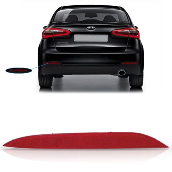 Lanterna Refletor Parachoque Traseiro Cerato 2014 A 2015 Le Vermelho