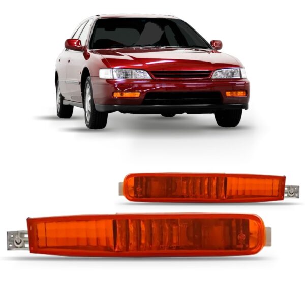 Sinaleira Seta Parachoque Accord 1996 1997 Inferior Ambar Lado Direito