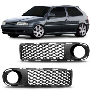 Aro Moldura Milha Gol G3 Fase 1 1999 A 2005 C/furo Ld Preto Esquerdo