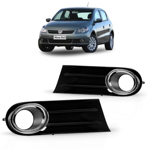 Moldura Grade Farol Milha Parachoque Gol G5 2009 A 2012 Lado Direito