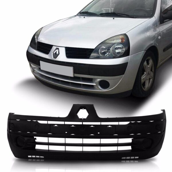Parachoque Dianteiro Clio 2003 A 2005 Sem Furo 1a Linha Preto