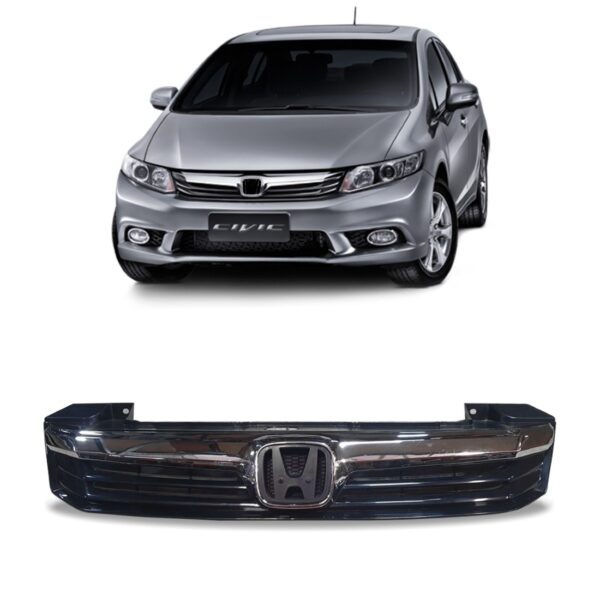 Grade Completa Para New Civic 2012 2013 A 2015 Friso Cromado