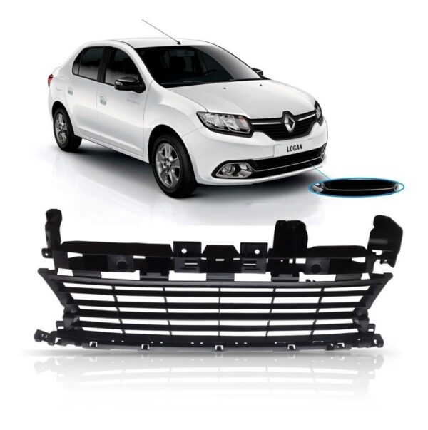 Tela Frontal Inferior Sandero 2014 2015 2016 Central Preta