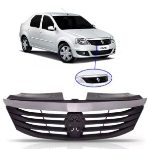 Tela Frontal Logan 2011 2012 2013 Completa Friso Cromado