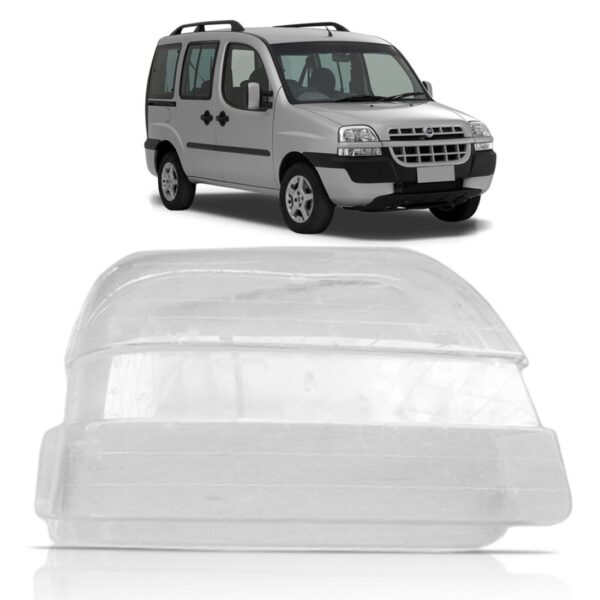 Lente Farol Doblo Fiat 2002 2003 2004 2005 2006 2007 08 2009 Lado Direito