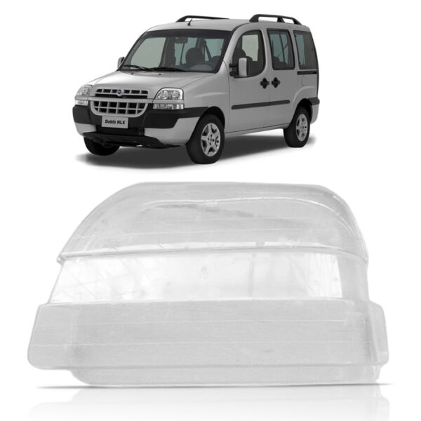 Lente Farol Doblo Fiat 2002 2003 2004 2005 2006 2007 08 2009 Lado Esquerdo