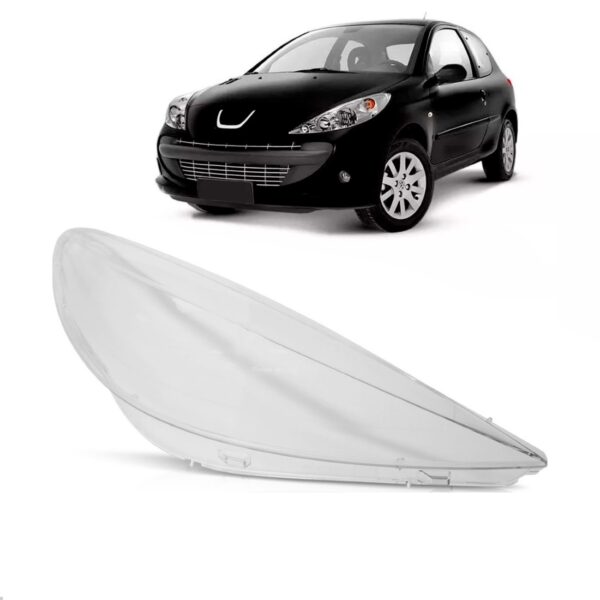Lente Farol Peugeot 207 2009 A 2013 Lado Direito
