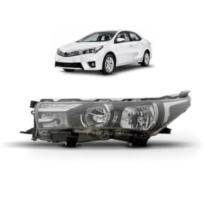 Farol Para Toyota Corolla 14 15 16 17 Sem Projetor 1ª Linha - Esquerdo/motorista