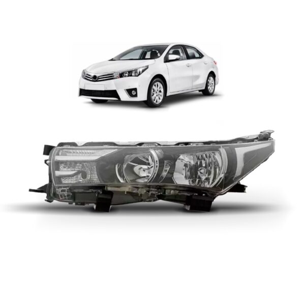 Farol Para Toyota Corolla 14 15 16 17 Sem Projetor 1ª Linha - Esquerdo/motorista