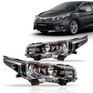 Farol Para Toyota Corolla 14 15 16 17 Sem Projetor 1ª Linha - Esquerdo/motorista