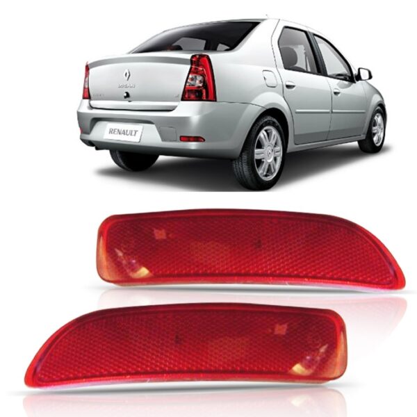 Lanterna Parachoque Logan 2014 A 2016 Sandero 2015 A 2016 Le Vermelho - Esquerdo