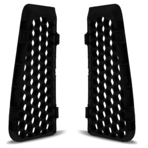 Moldura Grade Parachoque Ecosport 08 09 10 11 12 Preta Lado Esquerdo