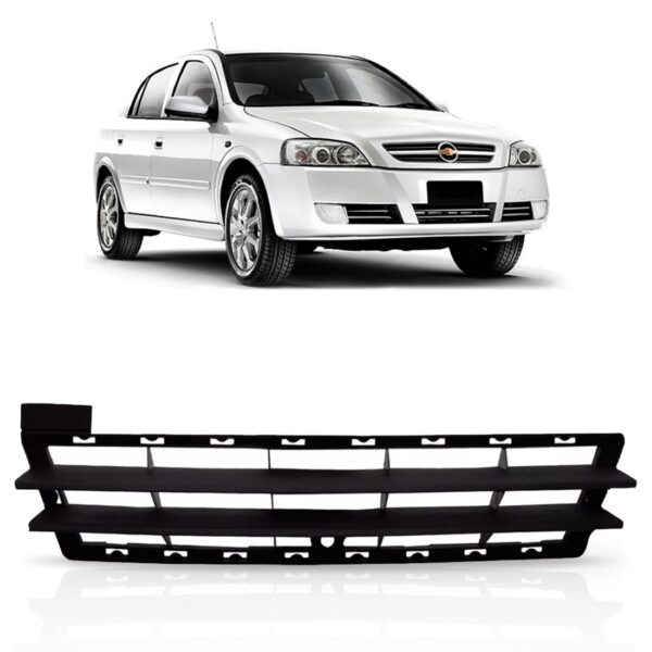 Grade Dianteira Parachoque Astra 2003 A 2012 Preta Central Preto