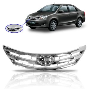 Grade Radiador Para Etios 12 13 14 15 16 Superior Cromada