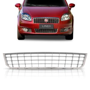 Tela Frontal Linea Cinza Inferior Com Friso Cromado 08 A 13 - Cinza