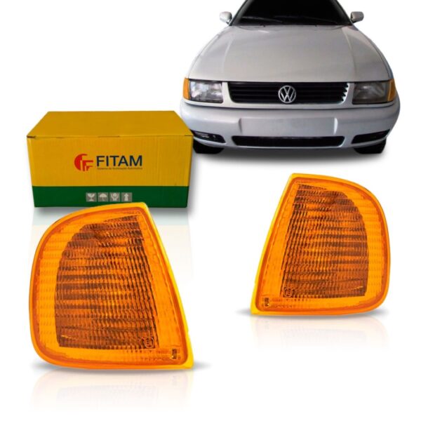 Lanterna Dianteira Sinaleira Polo Classic Van 97 A 00 Ambar Lado Direito