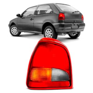 Lanterna Traseira Para Gol 1995 A 1999 Tricolor Lado Esquerdo