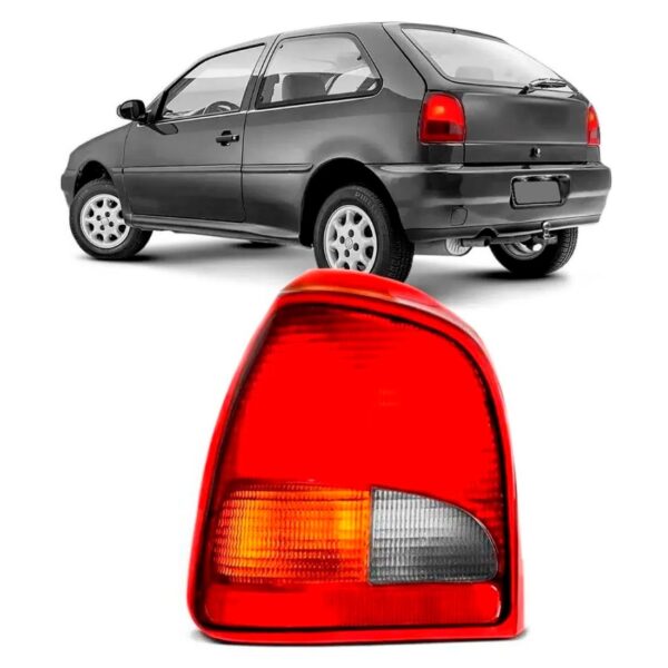 Lanterna Traseira Para Gol 1995 A 1999 Tricolor Lado Esquerdo