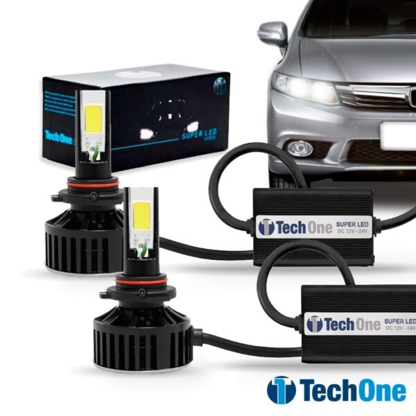 Kit Lâmpada Super Led H16 6000k Carro Caminhão 7400 Lumens