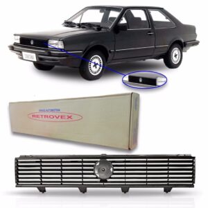 Grade Tela Para  Santana 1985 A 1990 Friso Preto Preto Preto